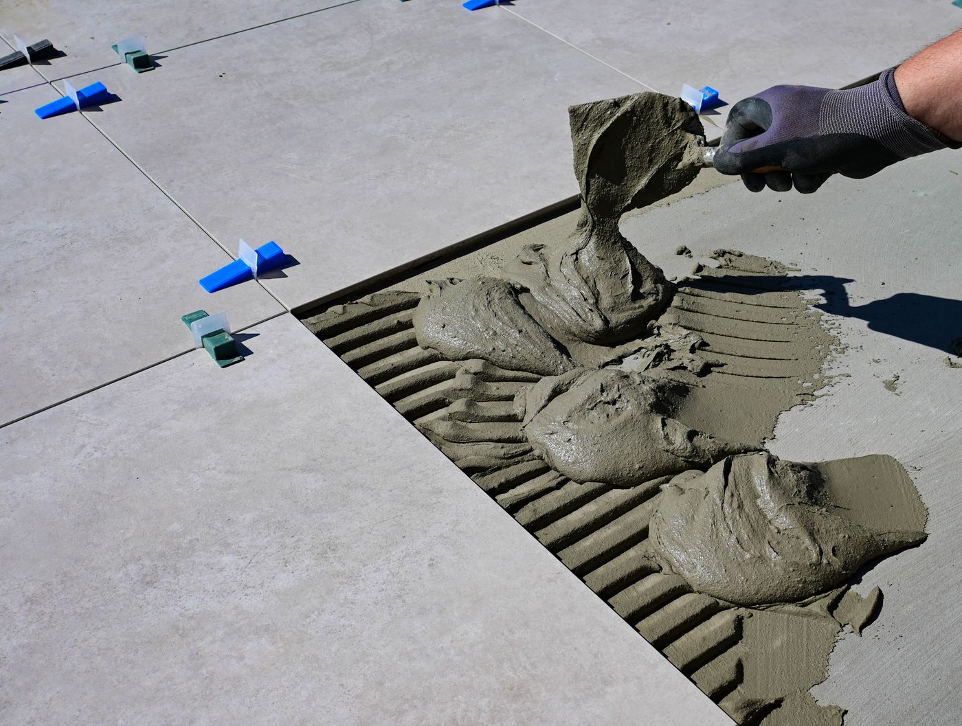 Tile setting